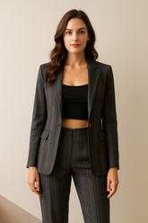 Checked Business Suit1